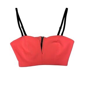 TopShop Women’s Neon Pink Crop Top, size 2